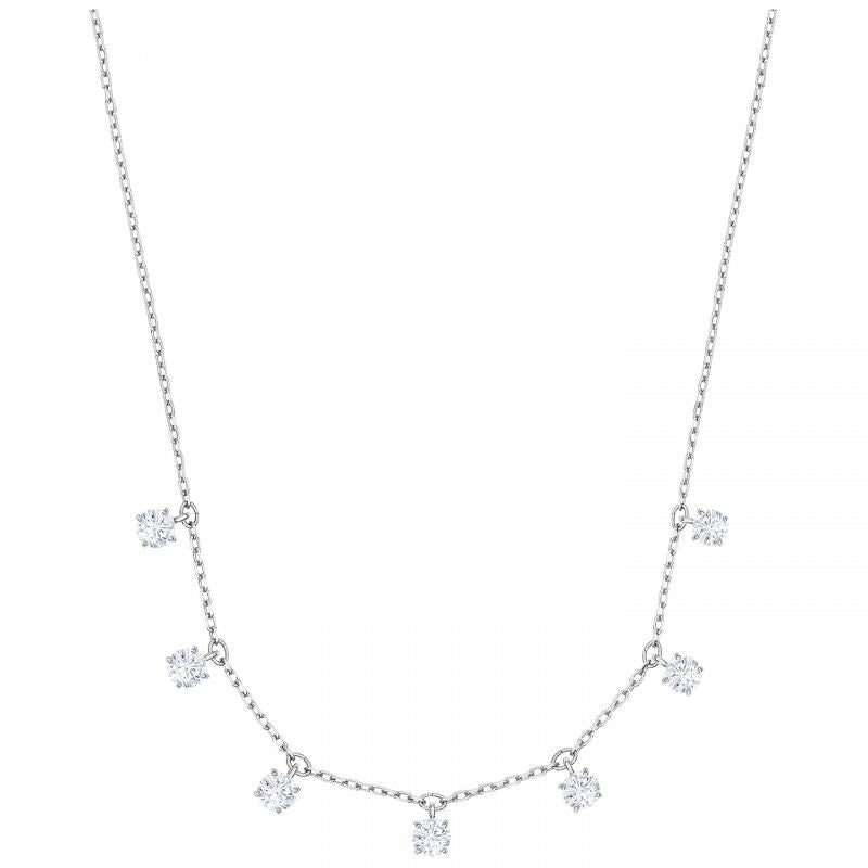 Genuine Swarovski Crystal SPARKLING DANCE Pear Necklace Blue Rose Gold 5465281