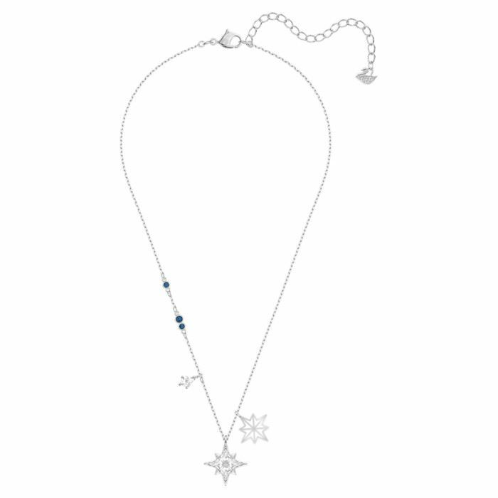 Swarovski Symbolic pendant Star, White, Rhodium plated