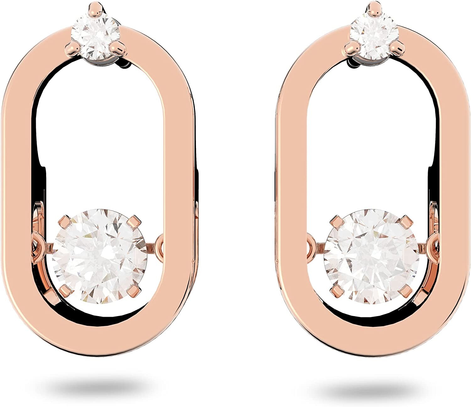 Genuine Swarovski Sparkling Dance Oval Stud Earrings 5468118