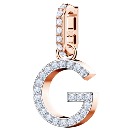 Genuine SWAROVSKI 5437614 Charm Remix Letter "G" Rose Gold Plated 5437614
