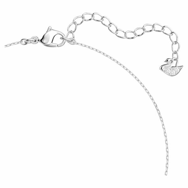 Genuine Swarovski Attract necklace Round, White, Rhodium plated 5408442