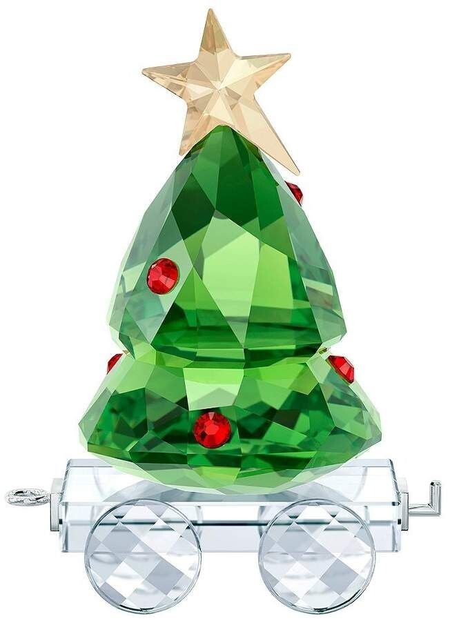 Genuine Swarovski Crystal CHRISTMAS TREE WAGON  5399977 Brand New
