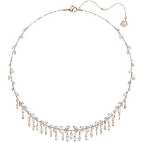 Genuine Swarovski Crystal MAYFLY LARGE NECKLACE ROSE GOLD 5409354