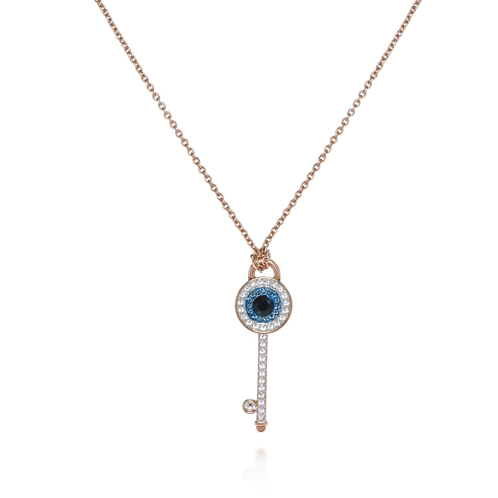 Genuine Swarovski Symbolic Rose-Gold Plated Crystal Pendant Necklace 5437517