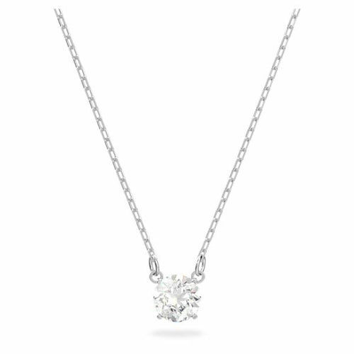 Genuine Swarovski Attract necklace Round, White, Rhodium plated 5408442