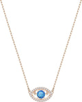 Genuine Swarovski  Luckily Rose Gold Plated Evil Eye Necklace 5448611