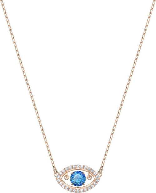 Genuine Swarovski  Luckily Rose Gold Plated Evil Eye Necklace 5448611