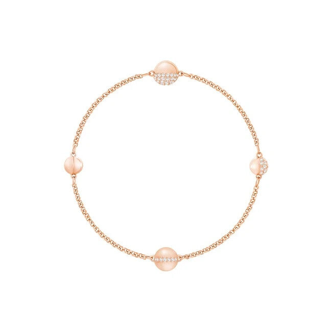 Genuine Swarovski Remix The Round Strand White, Rose-gold plated 5373212