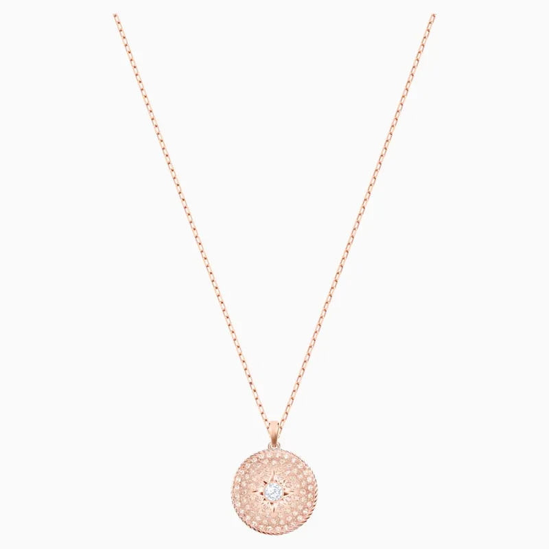 Genuine Swarovski Locket Pendant, Pink, Mixed metal finish  5529372