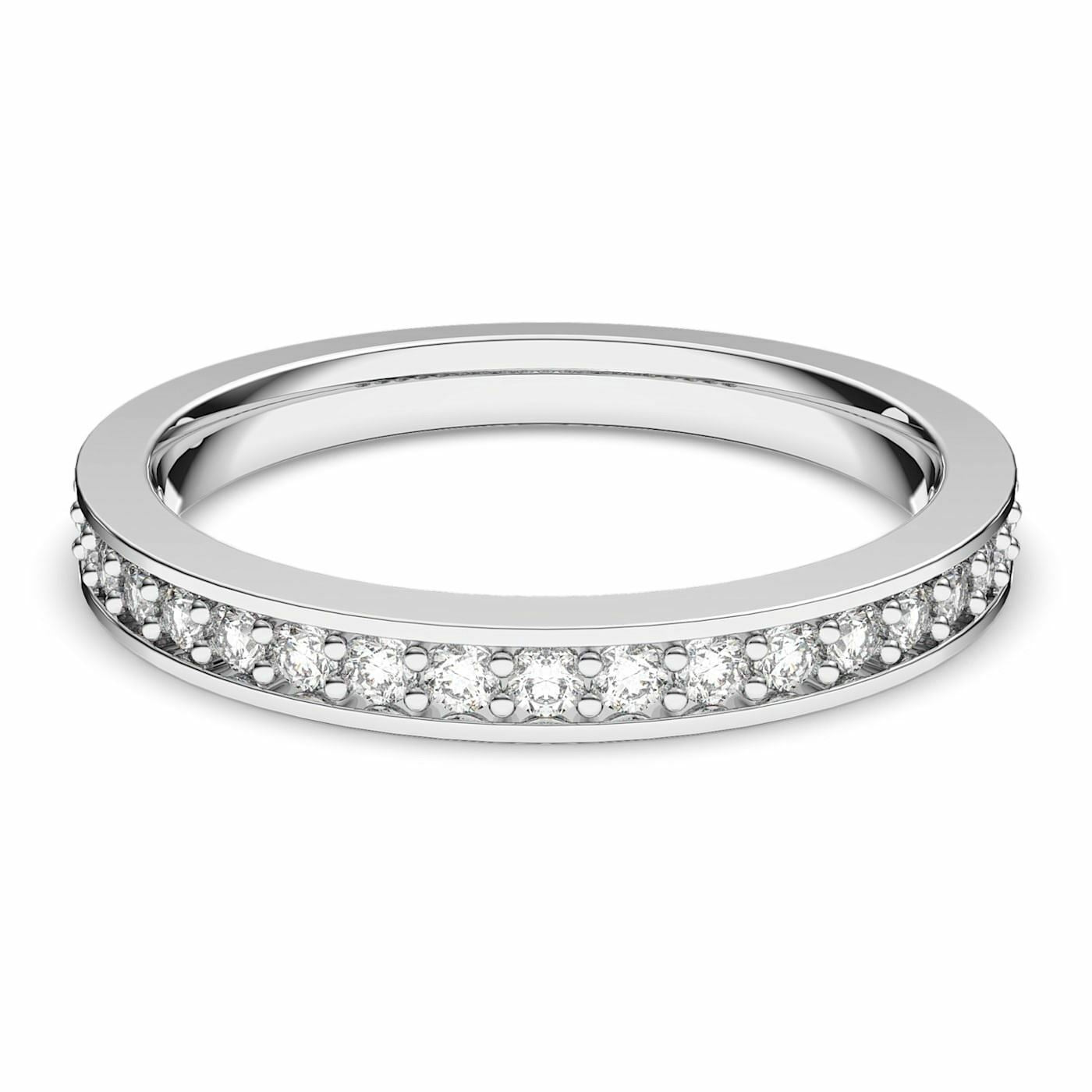Rare ring White, Rhodium plated