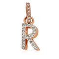 Genuine SWAROVSKI Charm Remix Letter "R" Rose Gold Plated 5437617