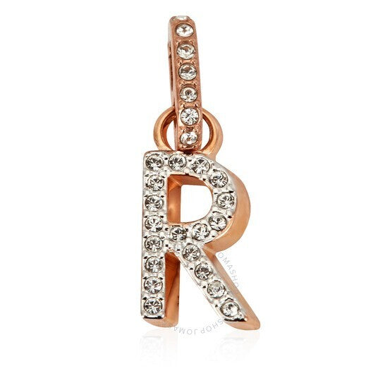 Genuine SWAROVSKI Charm Remix Letter "R" Rose Gold Plated 5437617