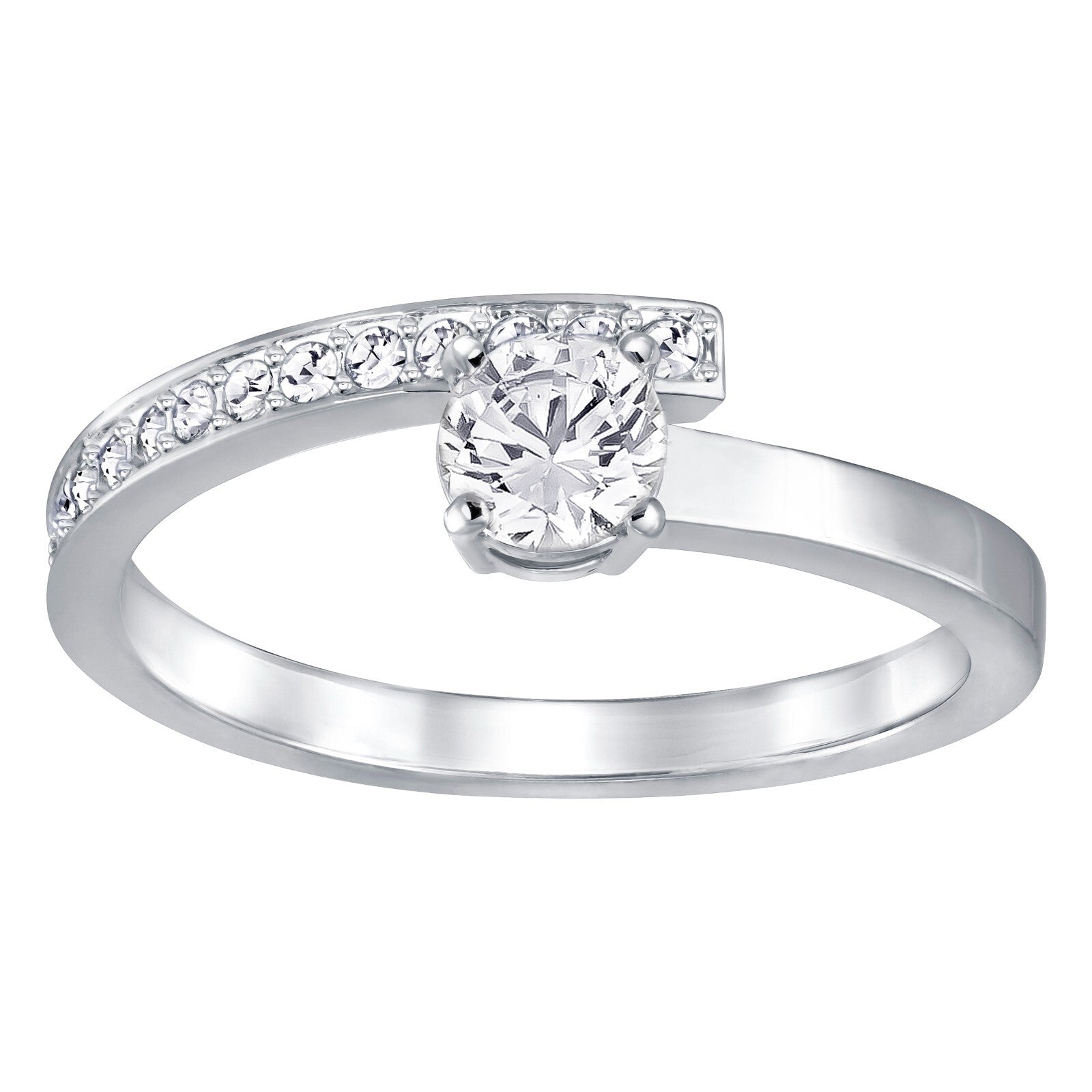 Genuine Swarovski Crystal FRESH:RING SML CRY/CZWH/RHS 58  5257480 Brand New