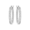 Genuine Swarovski Crystal SOMMERSET:PE HOOP CRY/RHS  1172374 Brand New