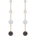 Genuine SWAROVSKI PIERCED EARRINGS, MULTI-COLOURED, ROSE GOLD PLATING 5416527