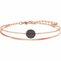 Genuine Swarovski Ginger bangle Grey, Rose gold-tone plated 5389046