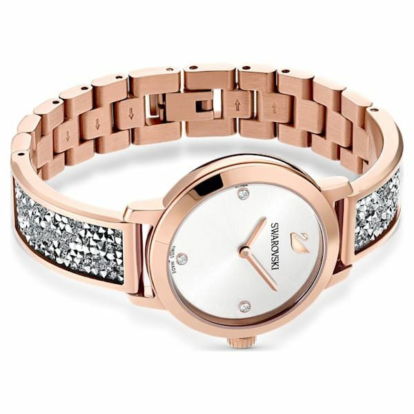 Cosmic Rock watch Metal bracelet, Grey, Rose-gold tone 5376092