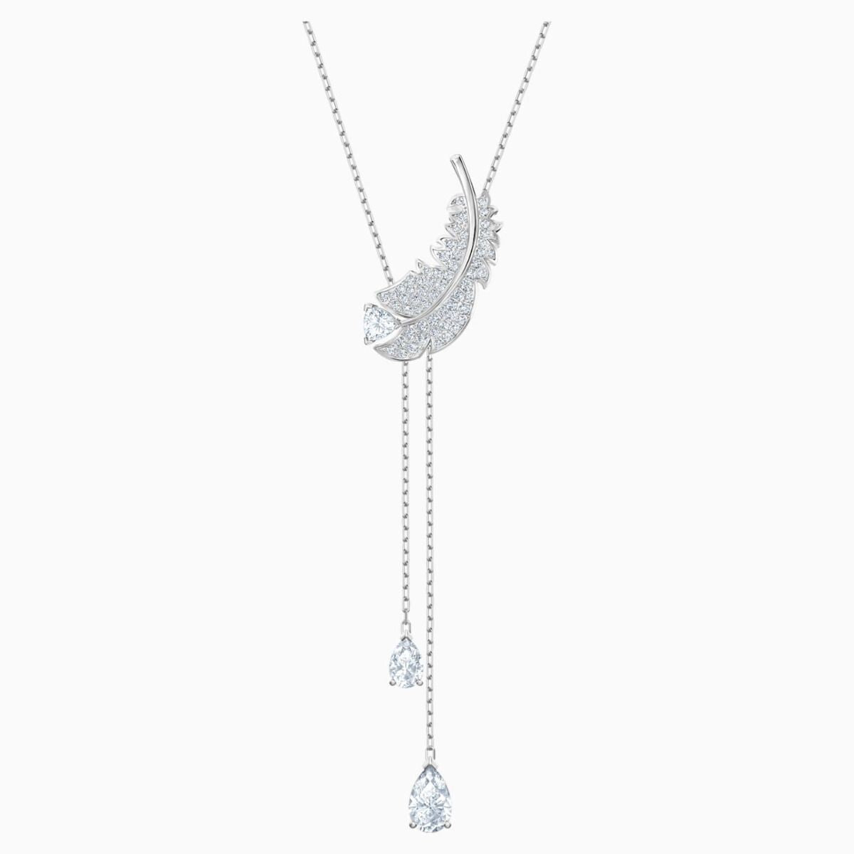 Genuine Swarovski Nice Y Rhodium Plated Necklace 5493397