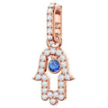 GENUINE SWAROVSKI #5434402 Charm Iconic Hamsa Palm Evil Eye Rose Gold NEW