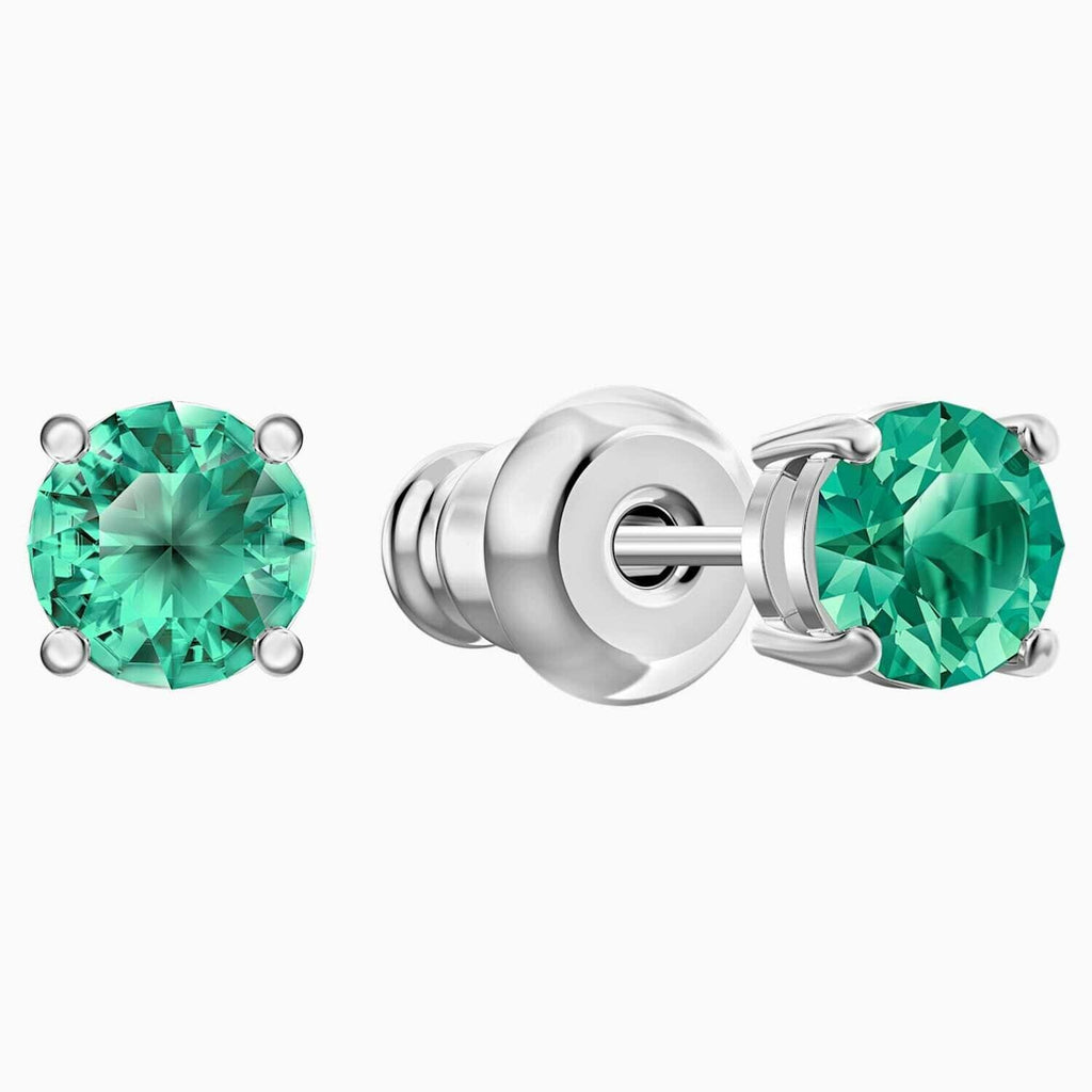Genuine Swarovski SPARKLING DANCE SET, Green, Rhodium 5516965