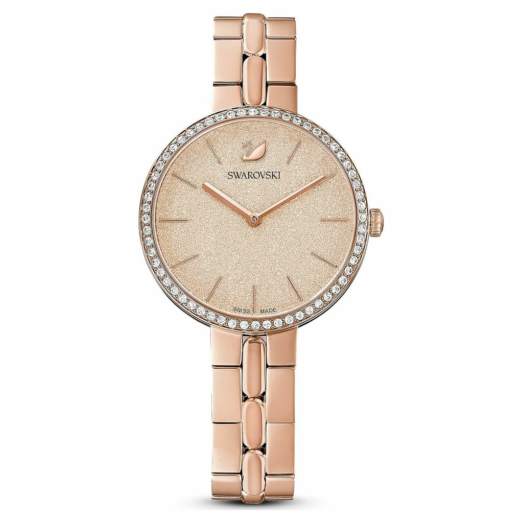 Cosmopolitan watch Metal bracelet, Pink, Rose-gold tone PVD