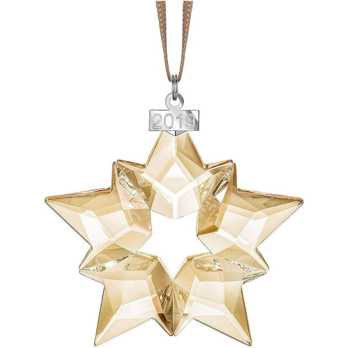 Genuine SWAROVSKI 2019 SCS LARGE CRYSTAL CHRISTMAS GOLD ORNAMENT STAR 5429596