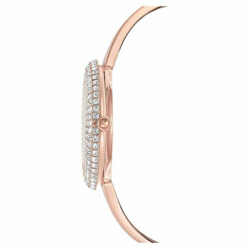 Crystal Rose watch Metal bracelet, Rose gold tone, Rose-gold tone PVD