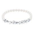 Genuine Swarovski Crystal LOUISON PEARL:BRACELET CRY/CZWH/RHS M  5422684 Brand N