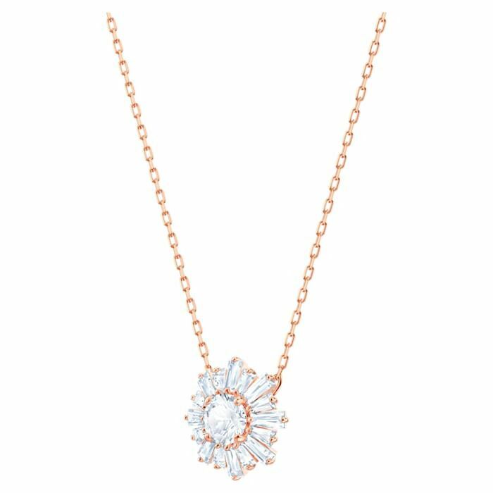 Swarovski Sunshine pendant Sun, White, Rose-gold tone plated 5451376