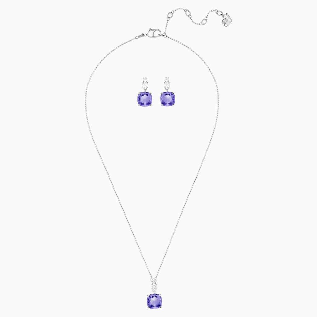 Genuine Swarovski Vintage Purple Square Crystals Set 5416515