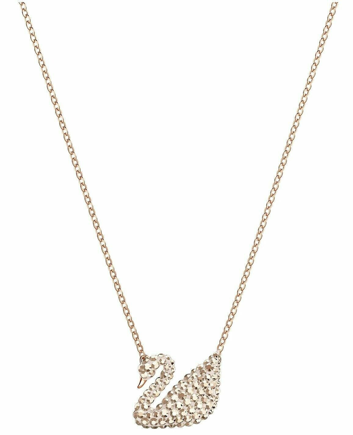 Genuine Swarovski ICONIC SWAN:PENDANT REC CRY ROGL/ROS 5368988