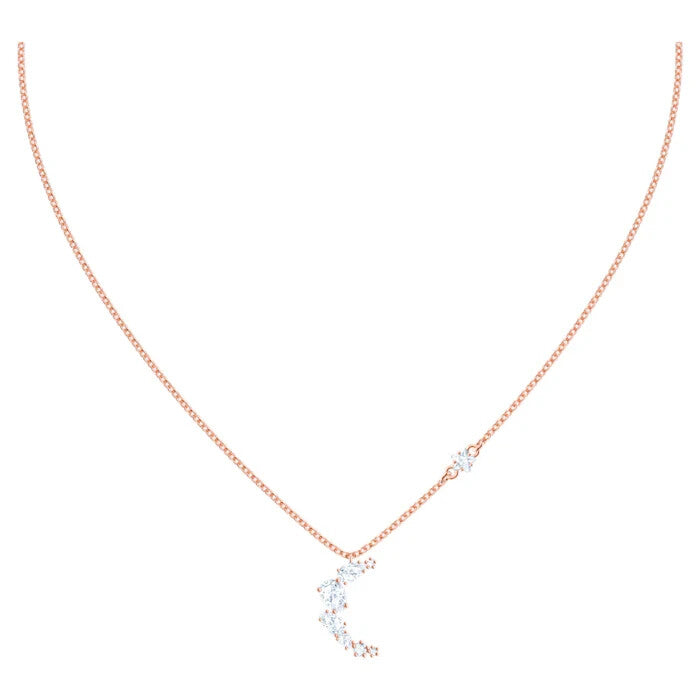 Genuine SWAROVSKI Penélope Cruz Moonsun Clear Necklace, Rose Gold Tone 5486357