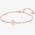 Genuine Swarovski Symbolic Clear Crystal Rose Gold Tone Bangle 5494338
