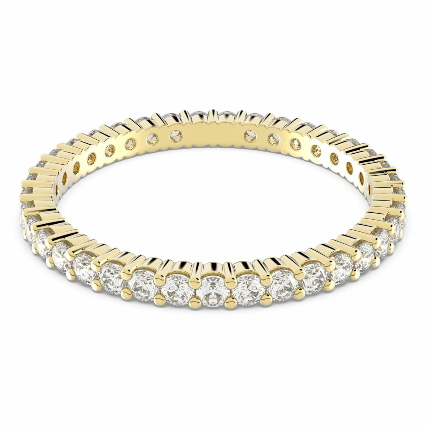 Vittore ring White, Gold-tone plated