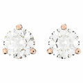 SWAROVSKI Solitaire Stud Earrings White, Rose-gold tone plated 5112156