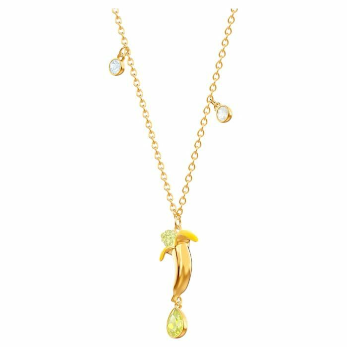 No Regrets Banana pendant Multicoloured, Gold-tone plated