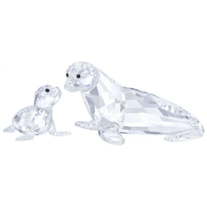 Genuine Swarovski Sea Lions Mother with Baby Sealion 5275796