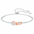 Swarovski Lifelong Bow bangle Bow, White, Mixed metal finish 5447079