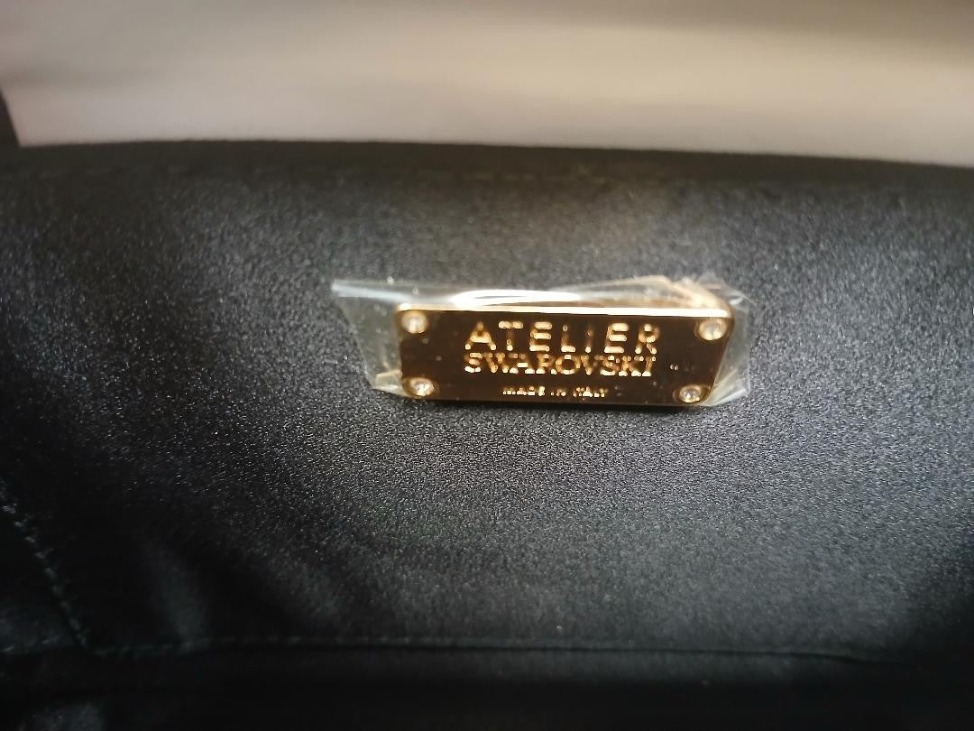 Atelier Swarovski Fluid collection Clutch Bag BLACK