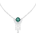 Genuine SWAROVSKI Palace Rhodium Plated Green and Clear Crystal | 5498815