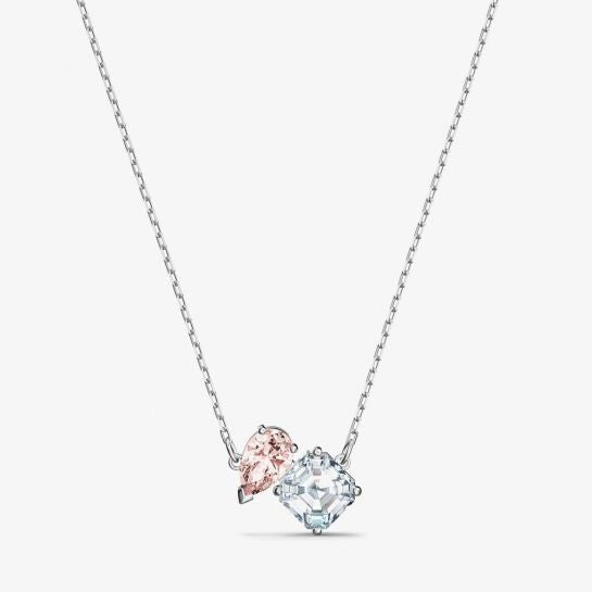 Genuine Swarovski Attract Soul Pink and White Crystal Necklace 5517115