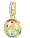 GENUINE SWAROVSKI Remix Collection Peace Charm, Gold-Tone Plated 5526998
