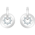 Genuine SWAROVSKI CRYSTAL FURTHER PIERCED EARRINGS DROP CIRCLE CRY 5499002