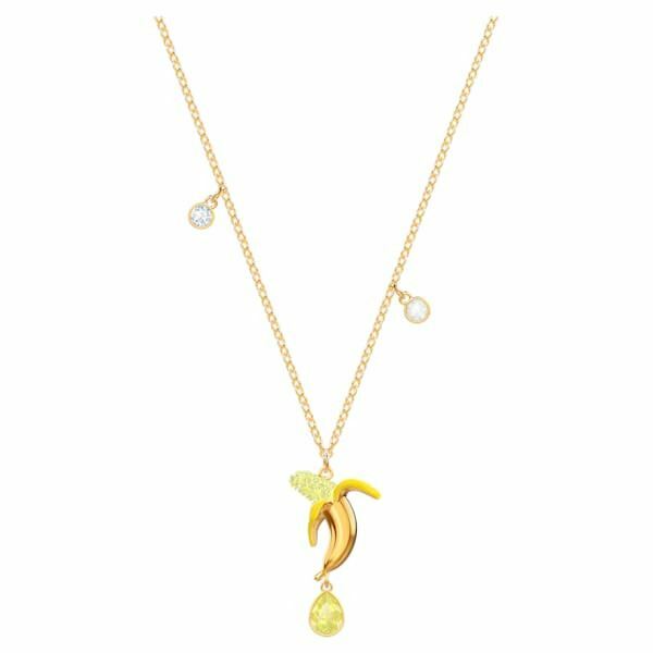 Swarovski No Regrets Banana pendant Multicoloured, Gold-tone plated 5457504