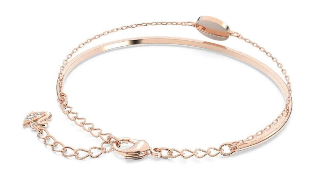 Genuine Swarovski Ginger White Rose Gold Tone Bangle 5274892