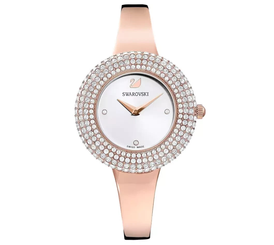 Genuine Swarovski  Rose Watch Metal Bracelet Pink Gold Fine Rose 5484073