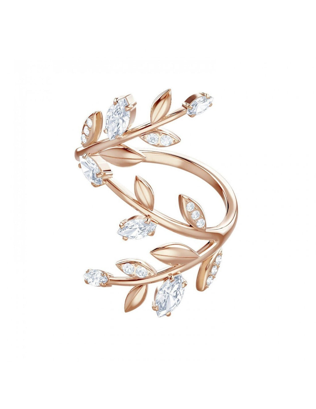 Genuine Swarovski Crystal MAYFLY:RING COIL CZWH/CRY/ROS 60  5448860 Brand New