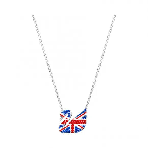 Genuine Swarovski Union Jack swan necklace 5476640