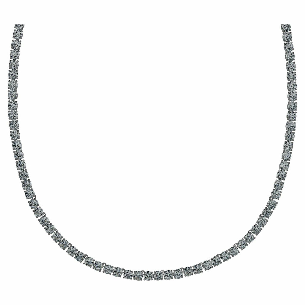 SwarovskiTennis Deluxe necklace Black, Ruthenium plated 5517113