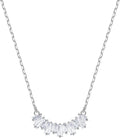 Genuine Swarovski Sunshine Necklace White Crystal Silver Tone Plated 5472490